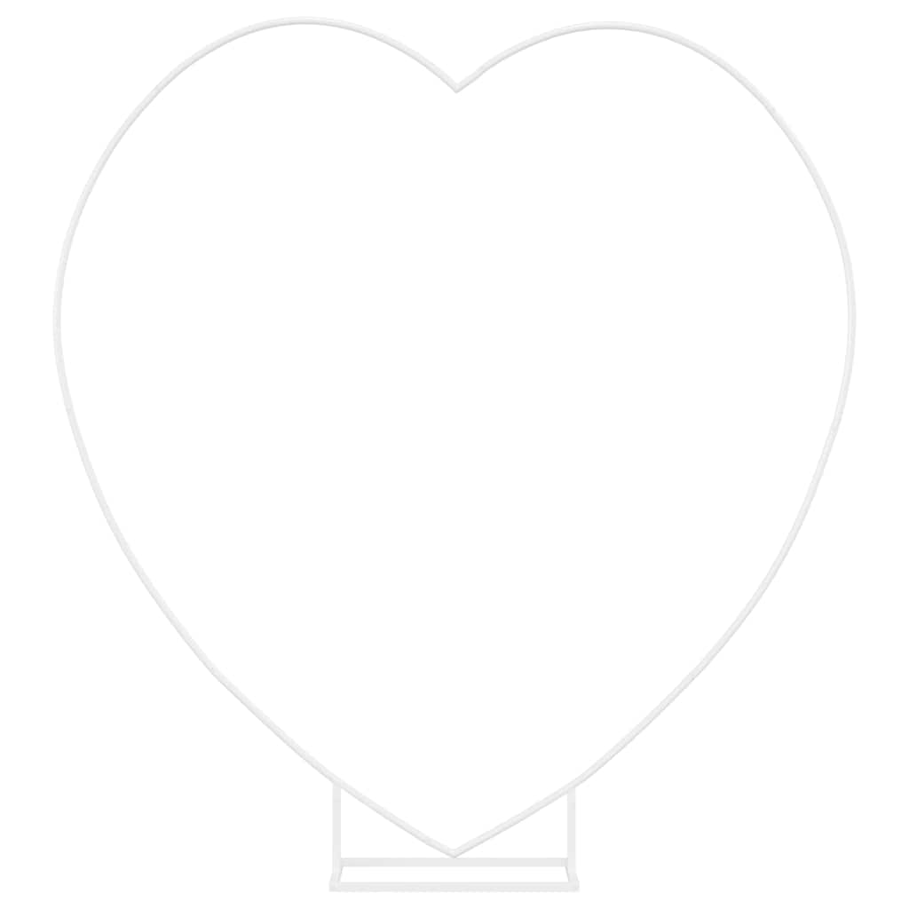 VidaXL bord de mariage blanc 195 x 35 x 211 cm acier