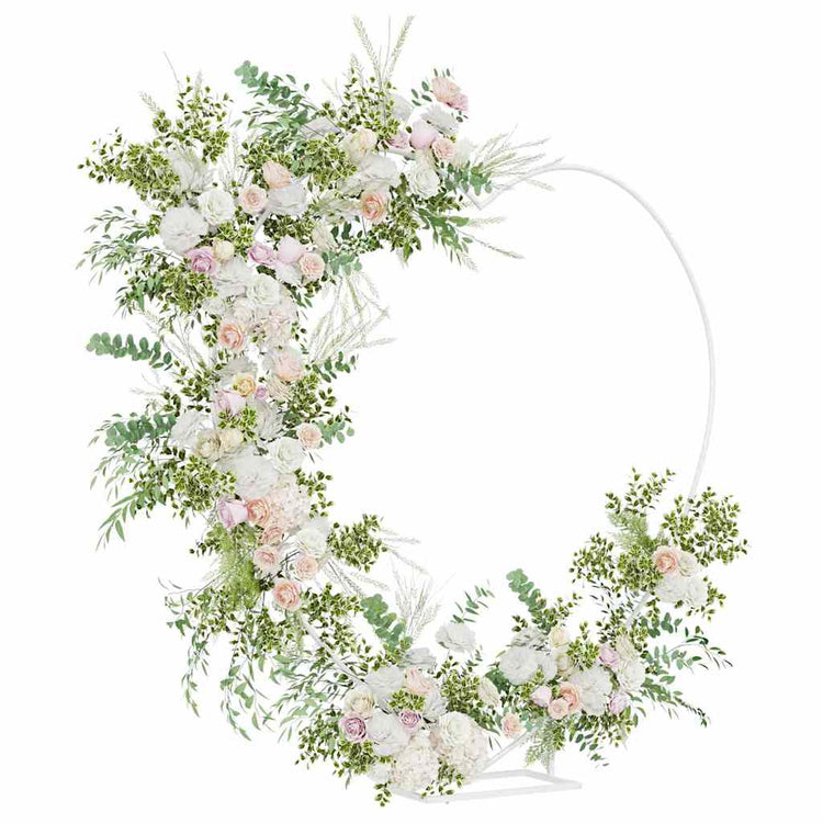VidaXL bord de mariage blanc 195 x 35 x 211 cm acier