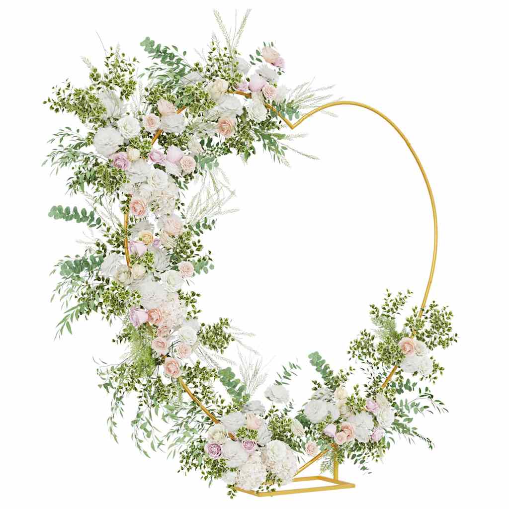 Vidaxx bordure de mariage or 195 x 35 x 211 cm acier