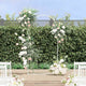 VidaXL bord de mariage blanc 100 x 39 x 200 cm acier