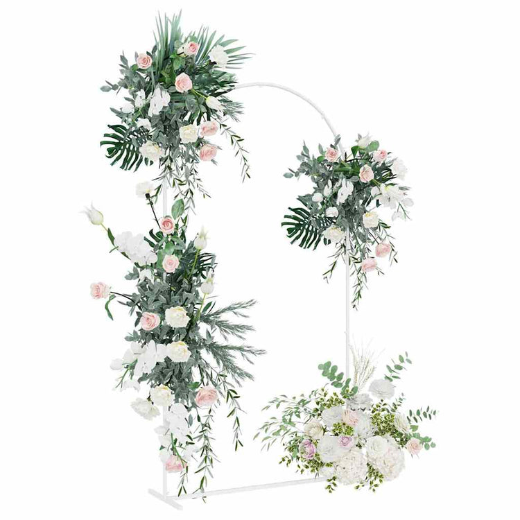 VidaXL bord de mariage blanc 100 x 39 x 200 cm acier