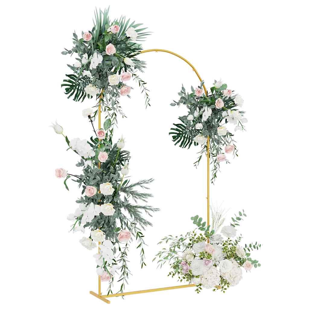 Vidaxx bordure de mariage or 100 x 39 x 200 cm acier