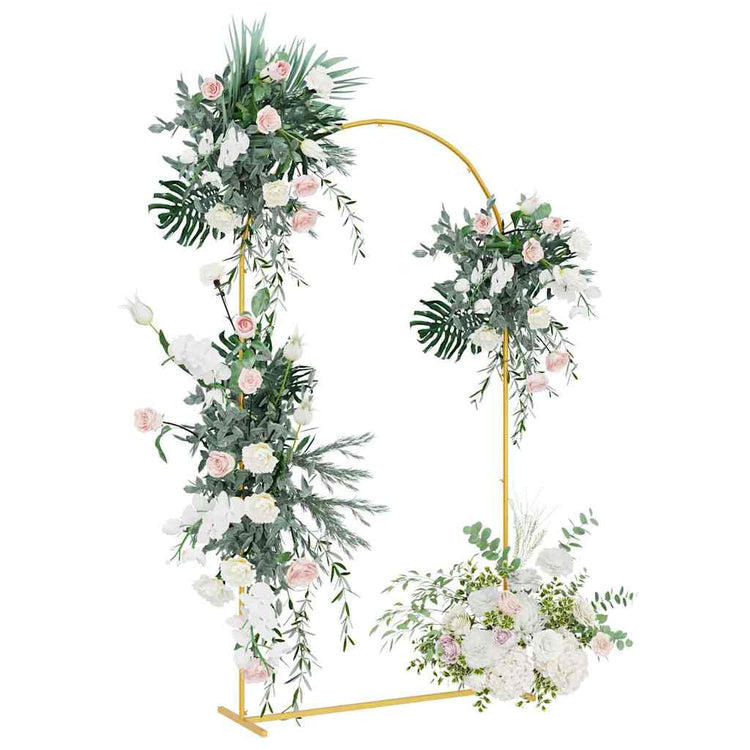 Vidaxx bordure de mariage or 100 x 39 x 200 cm acier