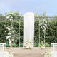 VidaXL bordure de mariage 3 pcs acier blanc