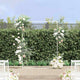 VidaXL bord de mariage blanc 150 x 49,5 x 200 cm acier