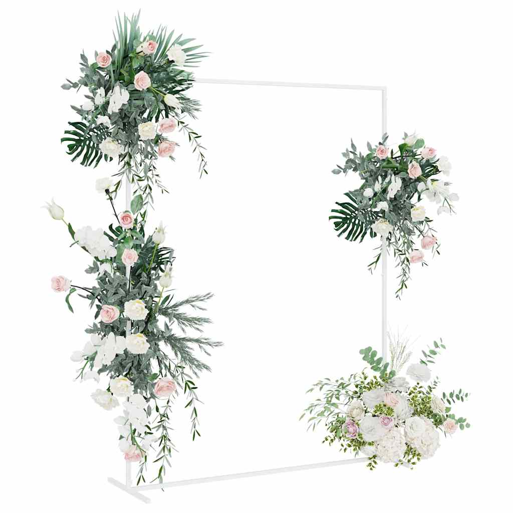 VidaXL bord de mariage blanc 150 x 49,5 x 200 cm acier