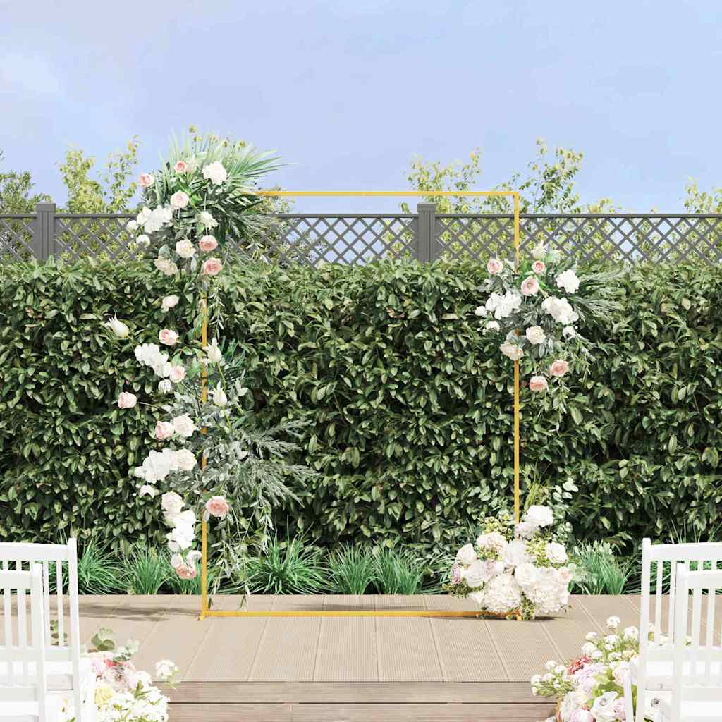 Vidaxx bordure de mariage or 150 x 49,5 x 200 cm acier