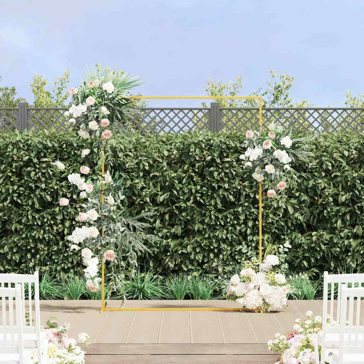 Vidaxx bordure de mariage or 150 x 49,5 x 200 cm acier