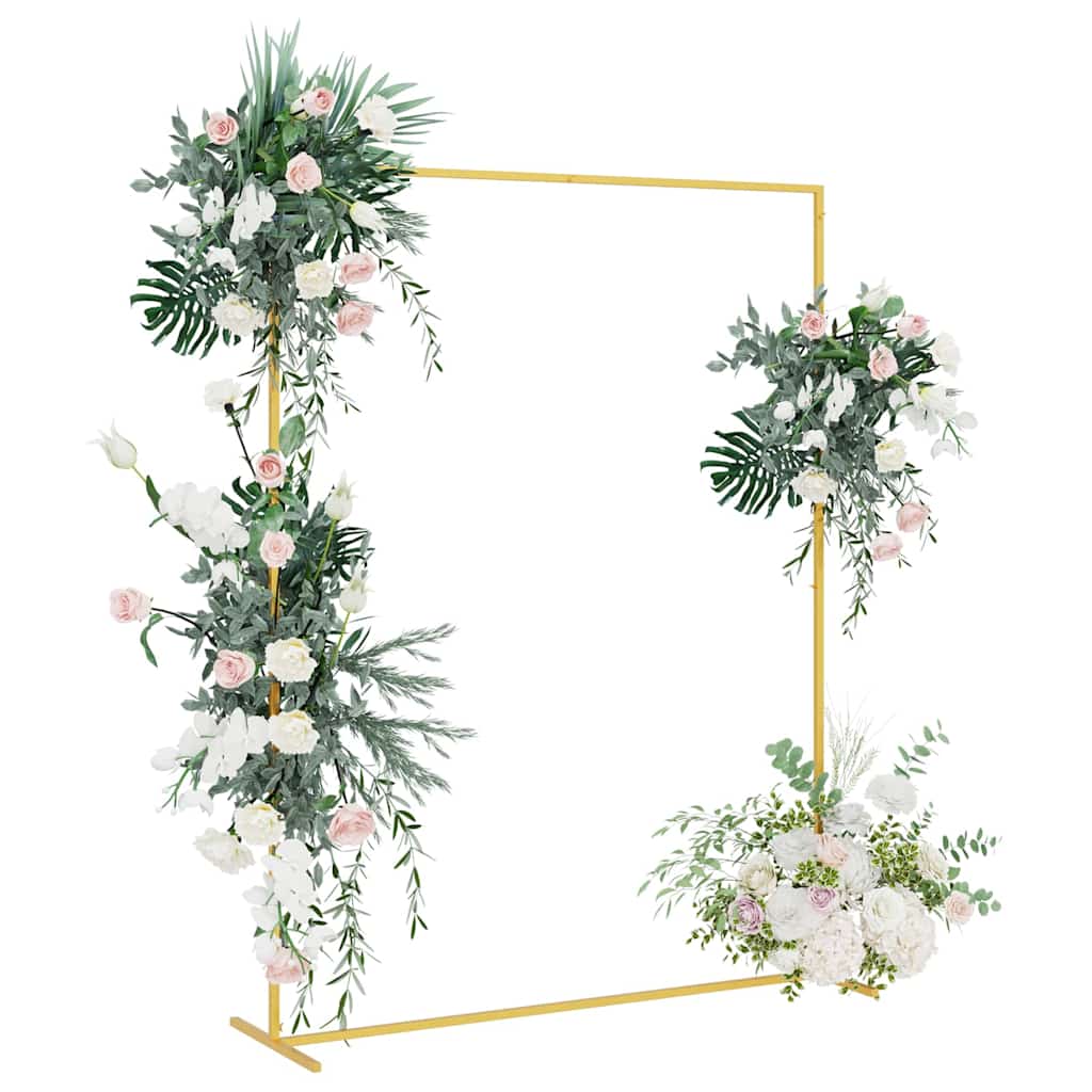 Vidaxx bordure de mariage or 150 x 49,5 x 200 cm acier