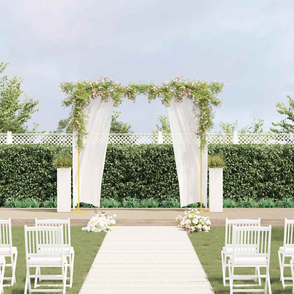 VidaXL bordure de mariage or 338 x 35 x 300 cm acier