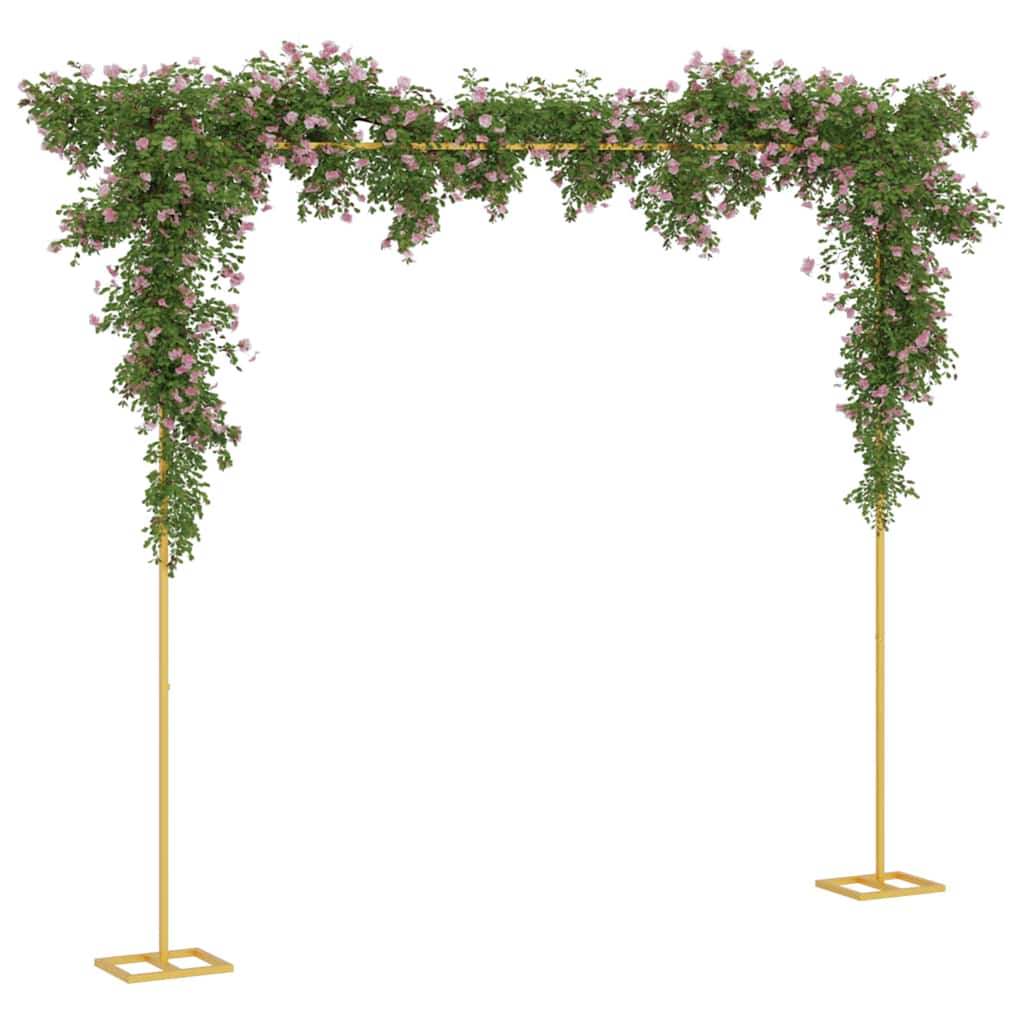 VidaXL bordure de mariage or 338 x 35 x 300 cm acier