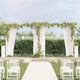 VidaXL bordure de mariage or 657 x 35 x 300 cm acier