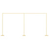 VidaXL bordure de mariage or 657 x 35 x 300 cm acier