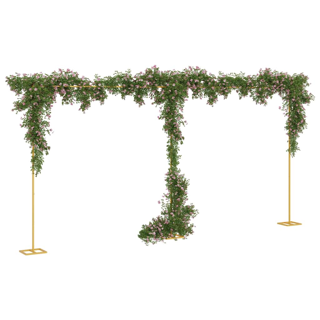 VidaXL bordure de mariage or 657 x 35 x 300 cm acier