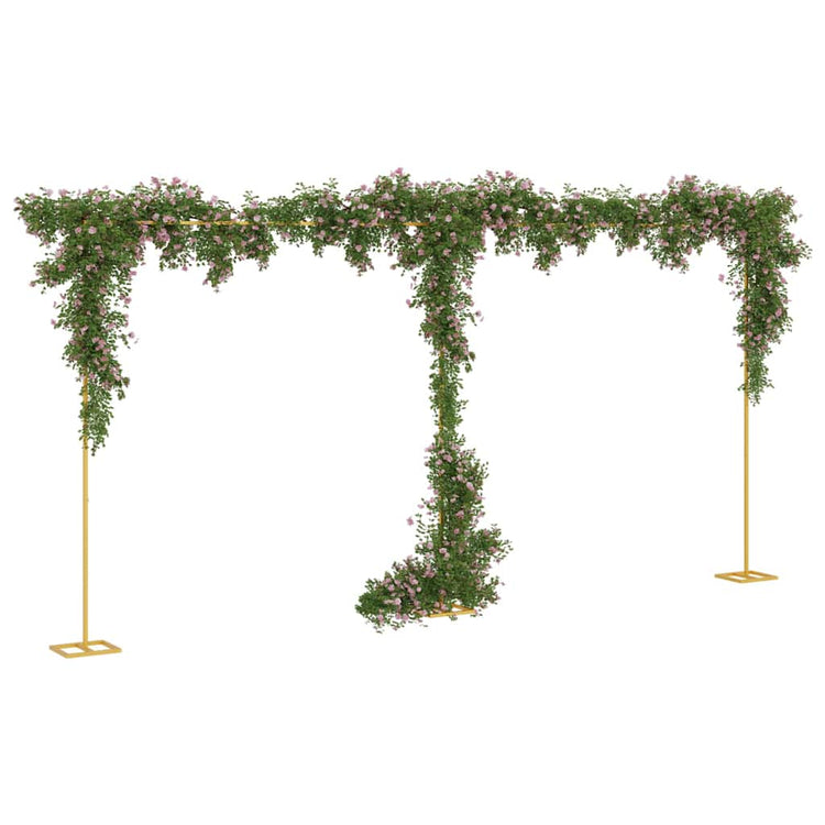 VidaXL bordure de mariage or 657 x 35 x 300 cm acier
