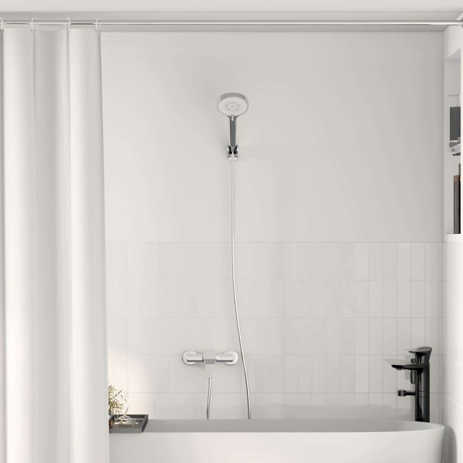 Vidaxx ensemble de douche chrome g 1 2 pouces cuivre