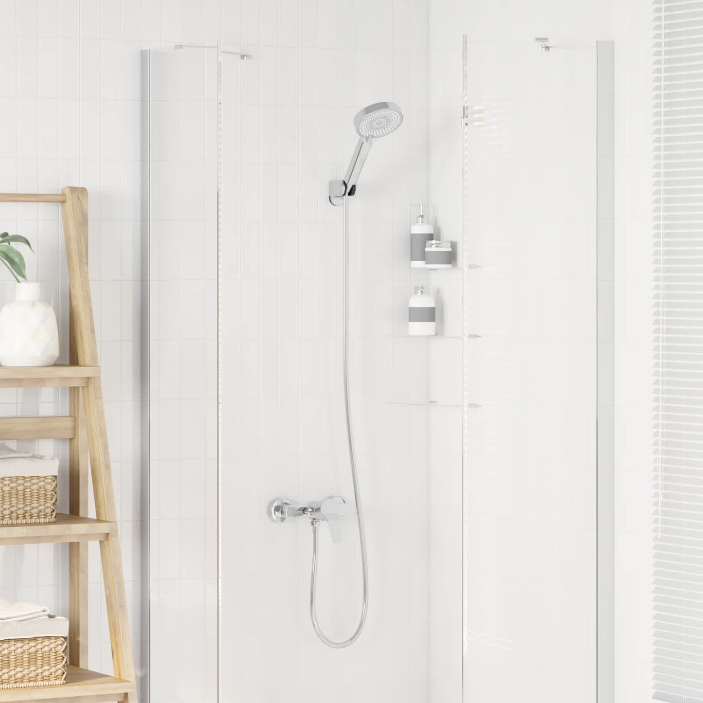 Vidaxx ensemble de douche chrome g 1 2 pouces cuivre