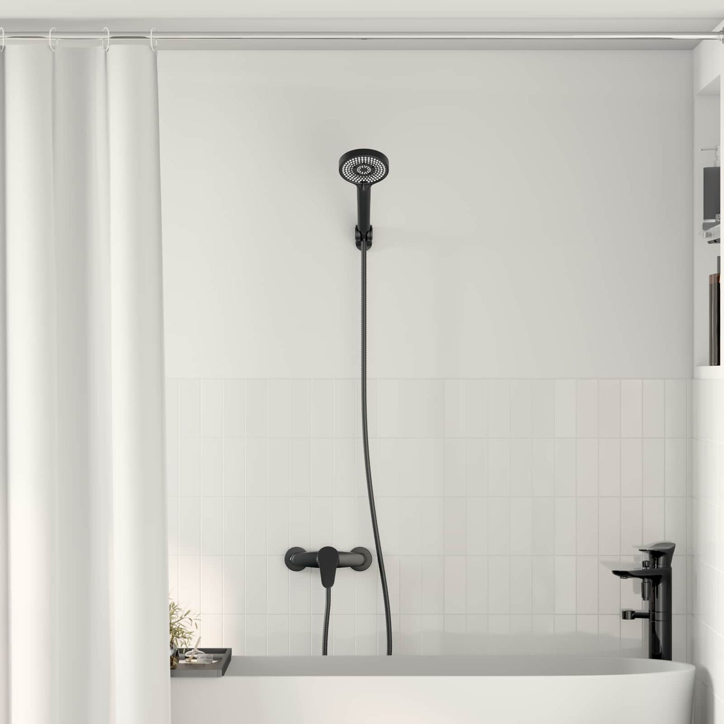Vidaxx ensemble de douche noir g 1 2 pouces