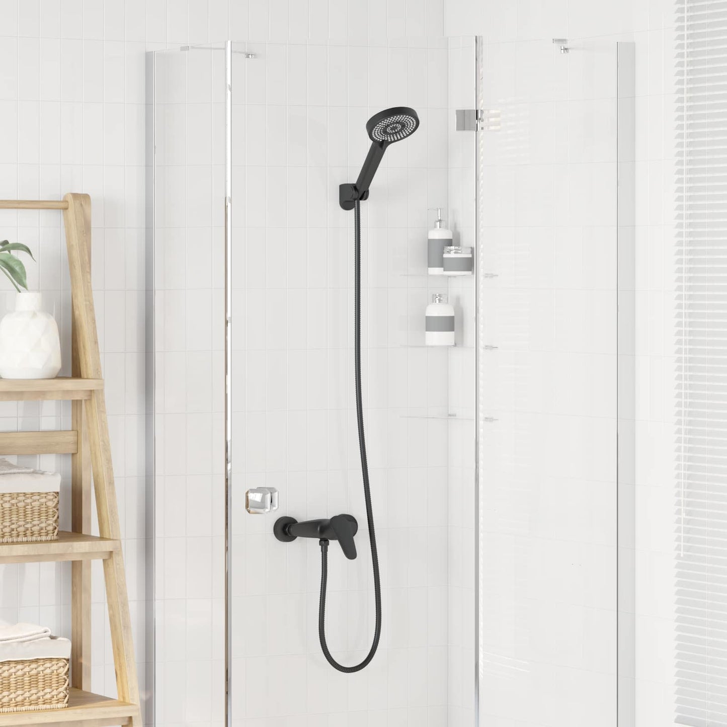 Vidaxx ensemble de douche noir g 1 2 pouces