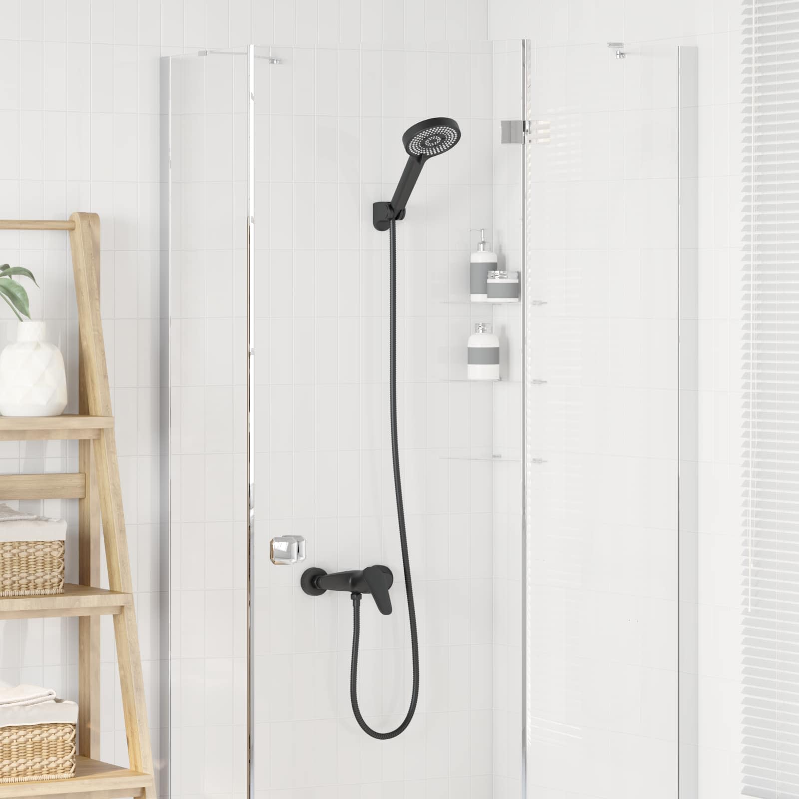 Vidaxx ensemble de douche noir g 1 2 pouces