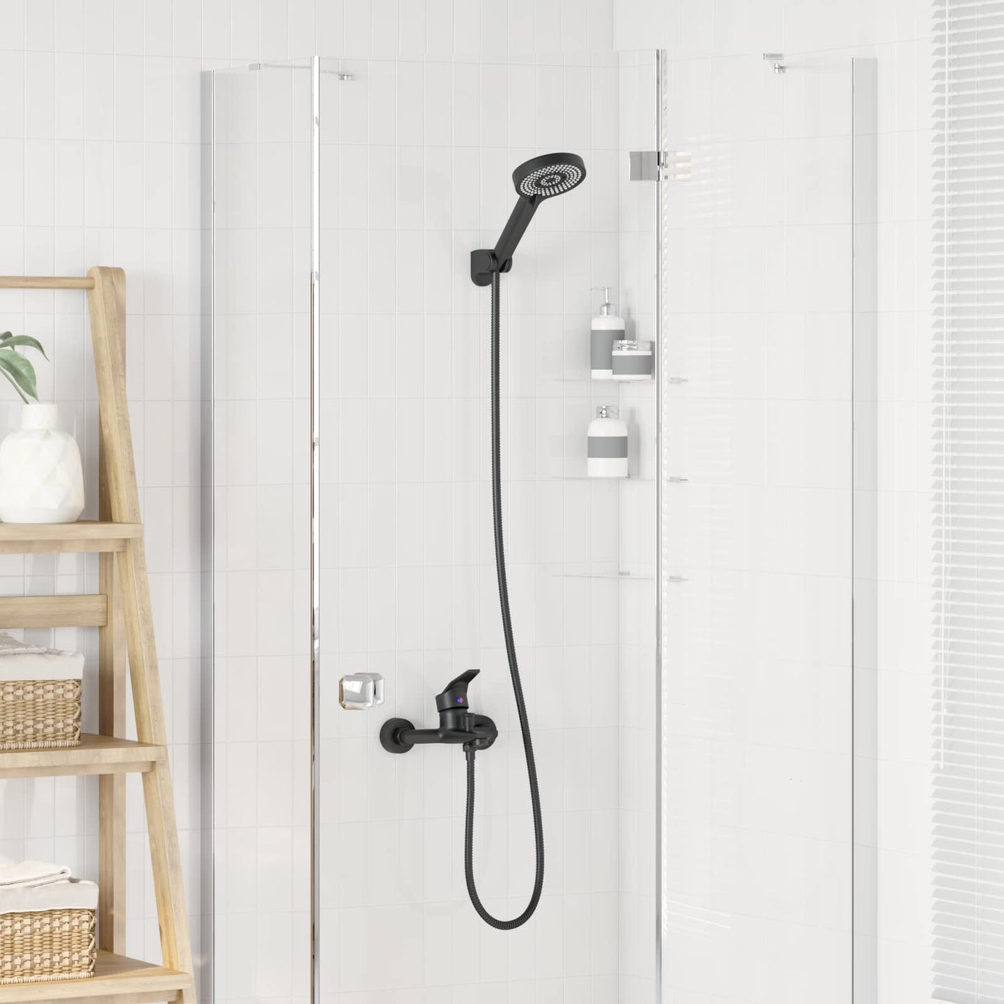 Vidaxx ensemble de douche noir g 1 2 pouces