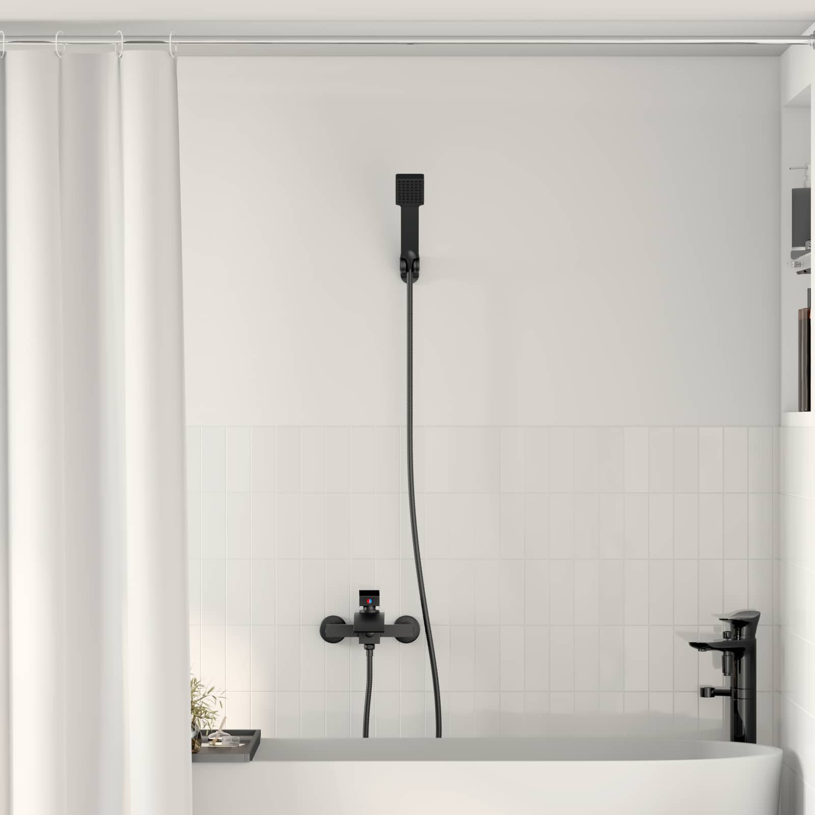Vidaxx ensemble de douche noir g 1 2 pouces