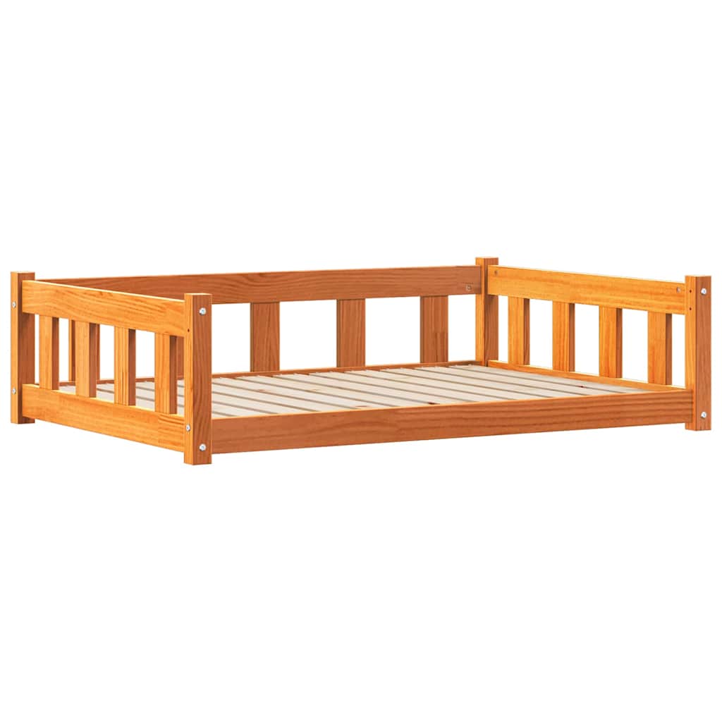 Vidaxxl lit pour chien lavage marron 100 x 70 x 28 cm bois de pin massif