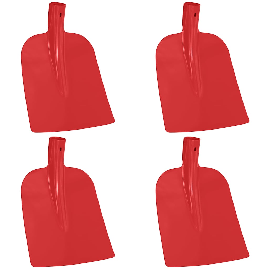 Vidaxx tête de pelle 4 pcs rouge 32 x 24,5 cm acier enduit de poudre