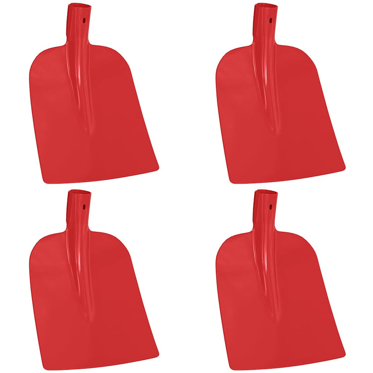 Vidaxx tête de pelle 4 pcs rouge 32 x 24,5 cm acier enduit de poudre