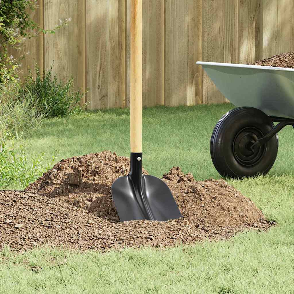 Vidaxx tête de pelle noir 34,5 x 24 cm en acier enduit de poudre