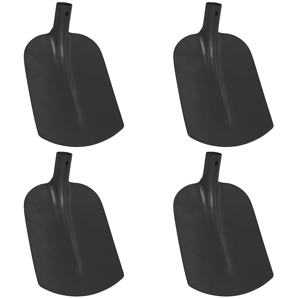 Vidaxx tête de pelle 4 pcs noir 34,5 x 24 cm acier enduit de poudre