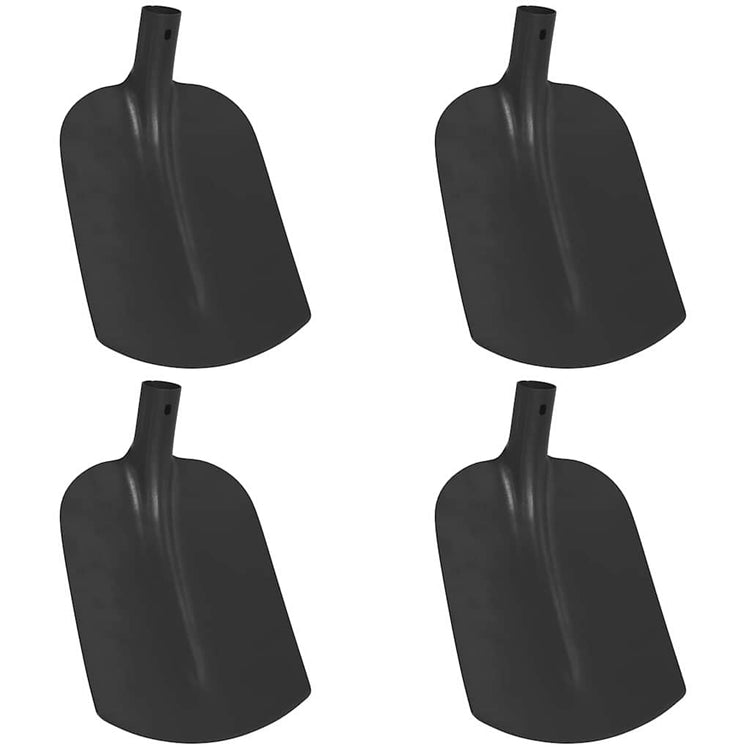 Vidaxx tête de pelle 4 pcs noir 34,5 x 24 cm acier enduit de poudre