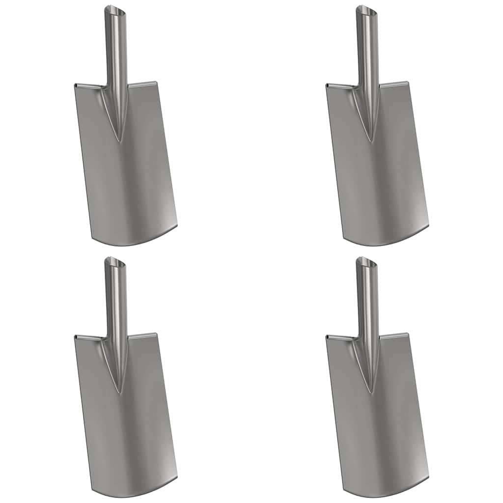 Vidaxx tête de pelle 4 pcs argent 43 x 17 cm acier enduit de poudre