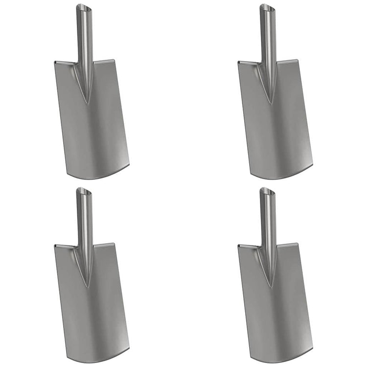 Vidaxx tête de pelle 4 pcs argent 43 x 17 cm acier enduit de poudre