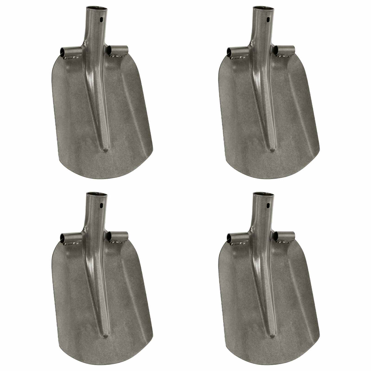 Vidaxx tête de pelle 4 pcs argent 33 x 21 cm acier enduit de poudre