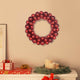 Vidaxx couronnes de boules de Noël 2 pcs rouge 33 x 33 x 7 cm polystyrène