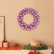 Vidaxl couronnes de boules de Noël 2 pcs rose 33 x 33 x 7 cm polystyrène