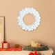 VidaXL couronnes de boules de Noël 2 pcs blanc 33 x 33 x 7 cm polystyrène