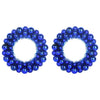 VidaXL couronnes de boules de Noël 2 pcs bleu 33 x 33 x 7 cm polystyrène