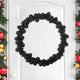 Vidaxx guirlande de boules de Noël noir 186 cm en polystyrène