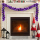Vidaxx guirlande de boules de Noël lilas 186 cm en polystyrène
