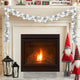 Vidaxx guirlande de boules de Noël blanc et argent 186 cm en polystyrène