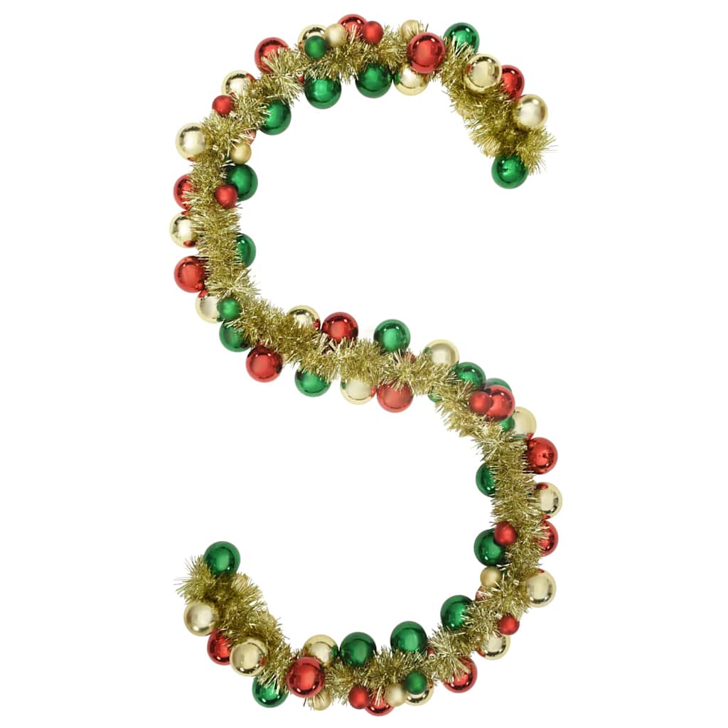Vidaxx guirlande de boules de Noël multicolore 186 cm en polystyrène