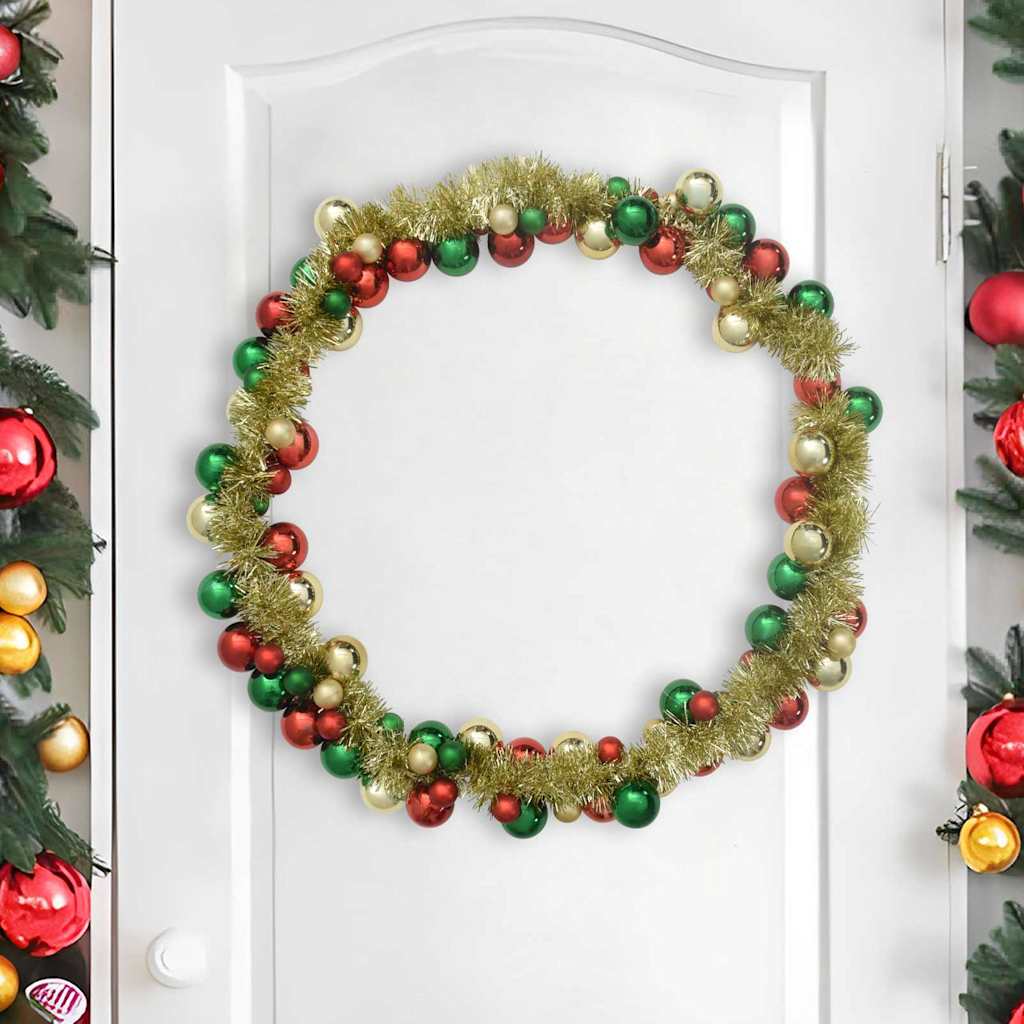 Vidaxx guirlande de boules de Noël multicolore 186 cm en polystyrène