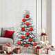 VidaXL ensemble de boules de Noël xl 9 pcs en plastique rouge