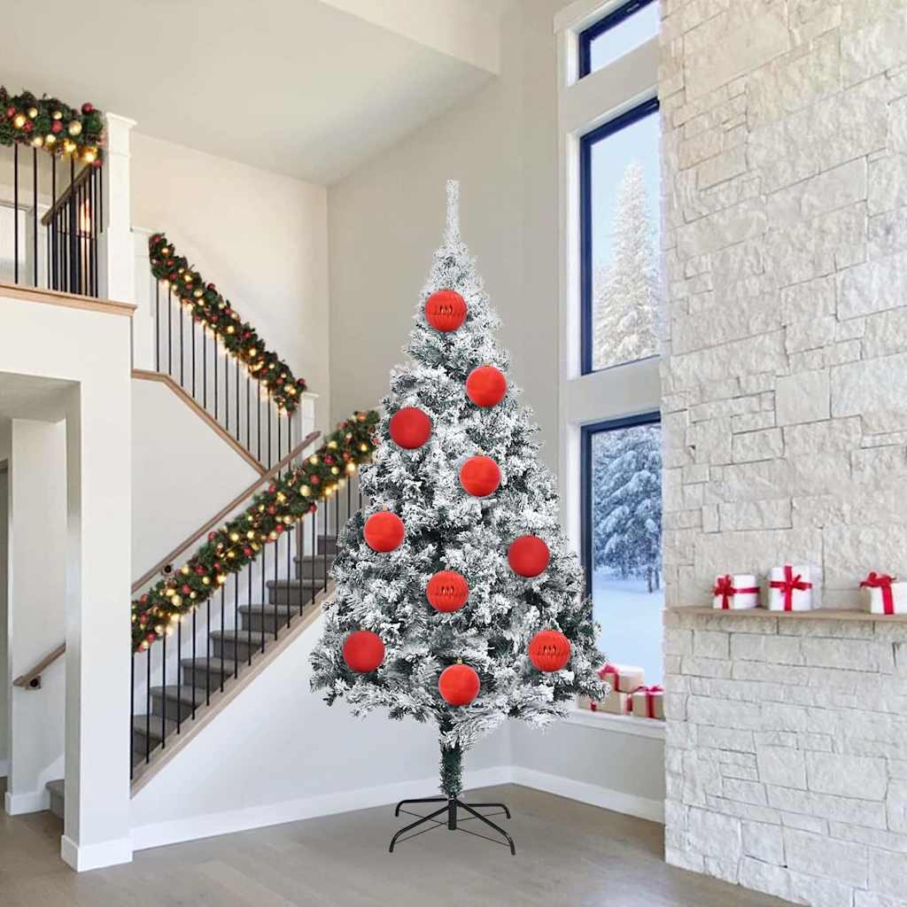 VidaXL ensemble de boules de Noël xxl 3 pcs plastique rouge