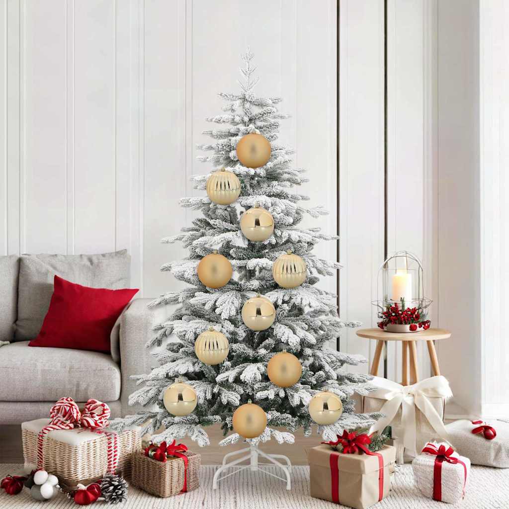 VidaXL ensemble de boules de Noël xl 9 pcs en plastique doré