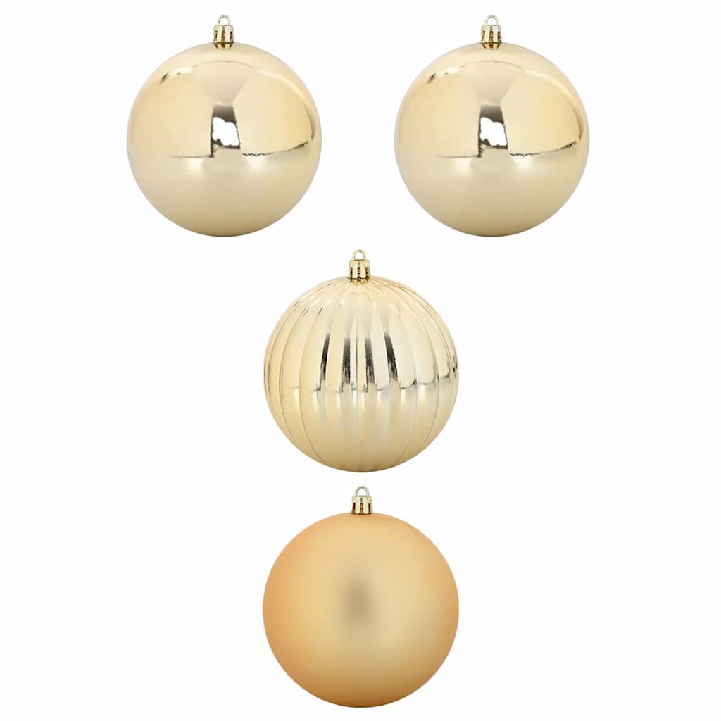 VidaXL ensemble de boules de Noël xxl 4 pcs plastique doré