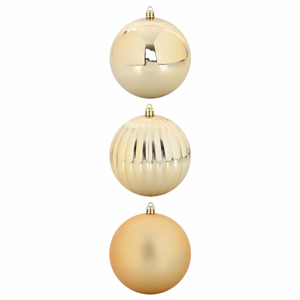 VidaXL ensemble de boules de Noël xxl 3 pcs en plastique doré