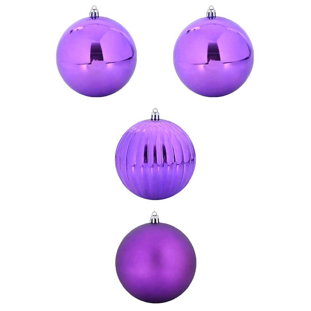 VidaXL ensemble de boules de Noël xxl 4 pcs plastique lilas